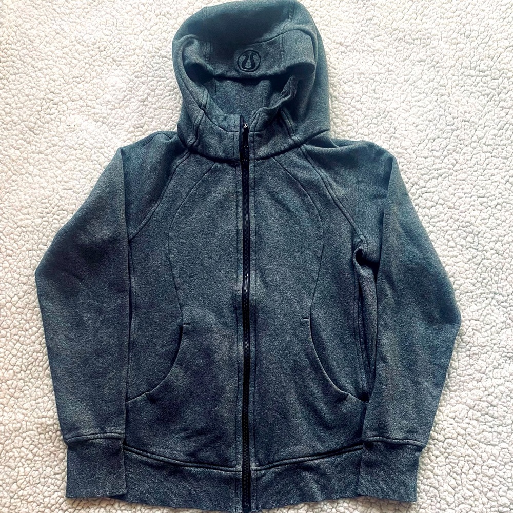 Lululemon gray scrub hoodie, size 8